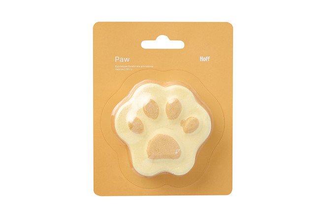 Бурлящая бомбочка для ванны HOFF Paw 90 г