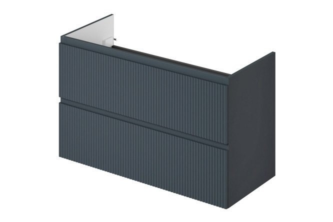 Изображение товара Подвесная тумба под раковину Kate 98,2 см антрацит МДФ стильная и практичная