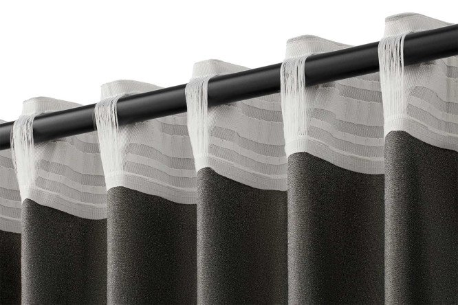Штора ESTUDI BLANCO Colette 180х280 см, 1 шт., цвет белый