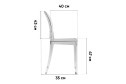 Стул Stool Group Victoria Ghost 49х90х35 см