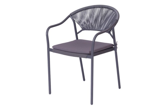 Изображение товара Кресло садовое Haikou цвет мягких элементов тёмно-серый