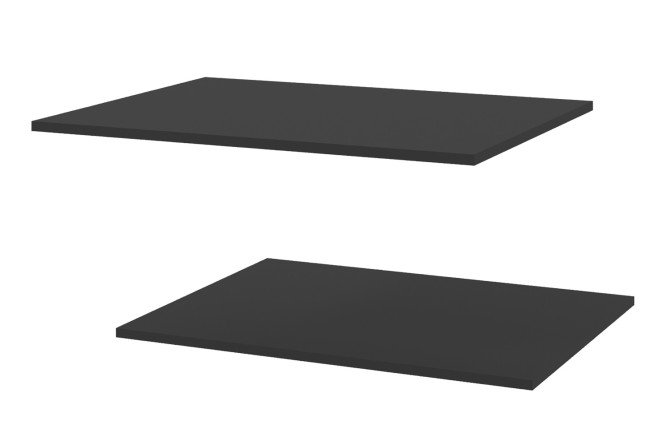 Изображение товара Комплект полок Оскар 71,8x1,6x38,4 см антрацит для шкафа