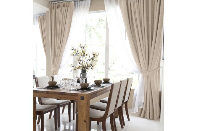 Изображение товара Штора 779399 200х270 см, 1 шт., цвет жемчуг