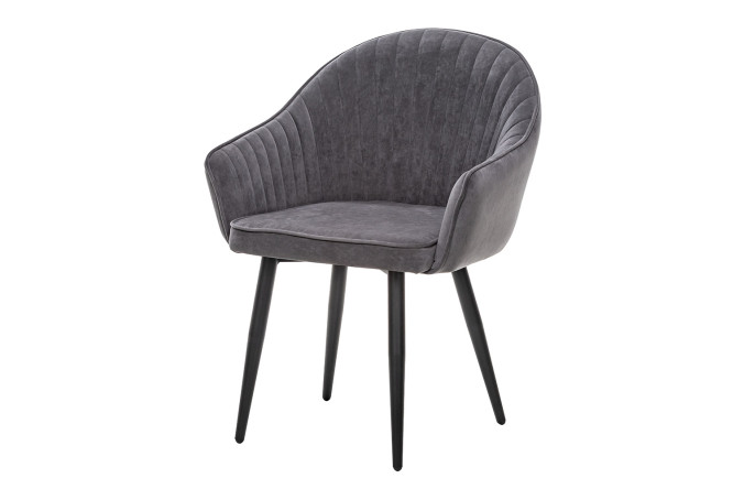 Изображение товара Стул с подлокотниками Вайд 68х90.5х64 см мягкий велюровый металл ножки