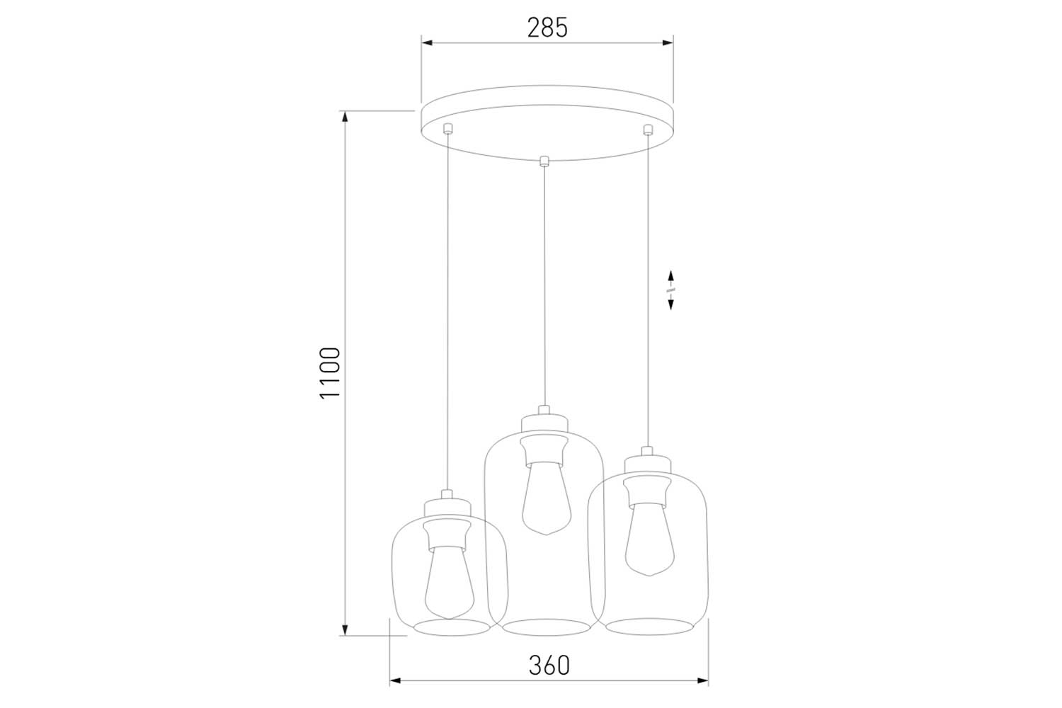 Светильник подвесной TK LIGHTING Marco Green 12 кв.м., 36х35х36 см, E27