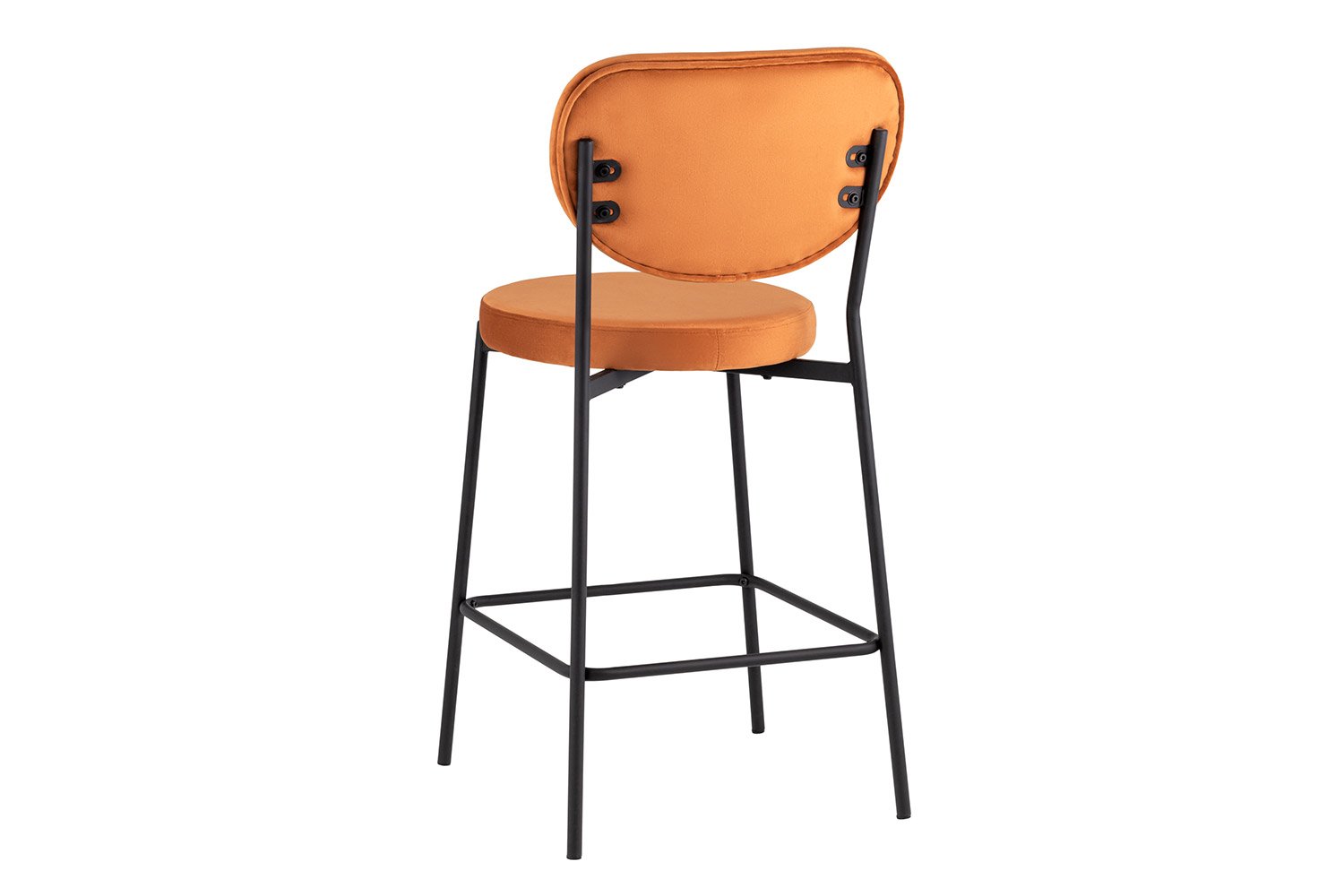 Cтул полубарный Stool Group Барбара New 48х100х53 см, цвет обивки терракотовый, ножек чёрный