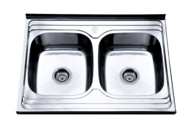Изображение товара Накладная кухонная мойка РМС MG6-8060-2 80х60 см нержавеющая сталь