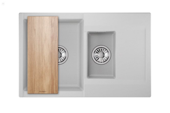 Изображение товара Врезная кухонная мойка GRANULA Estetica 7808 из кварца 78x50x22 см