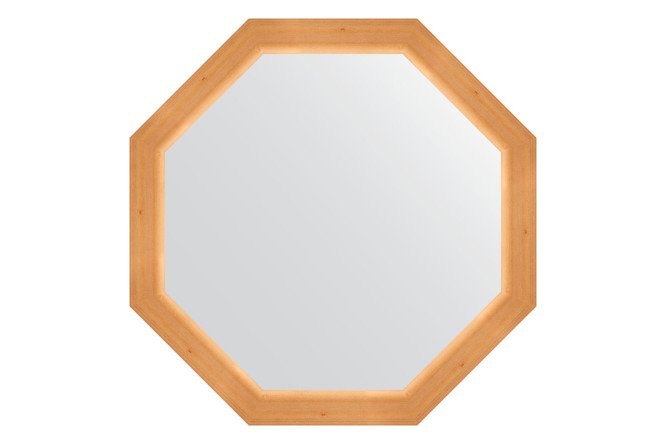 Изображение товара Зеркало настенное в багетной раме EVOFORM Octagon 71.6х71.6 см сосна