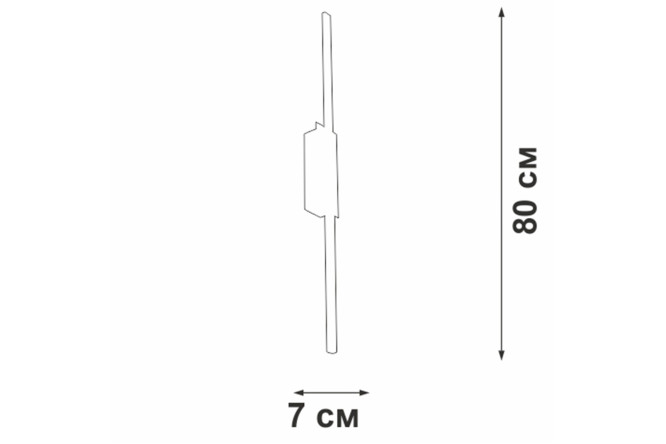 Светильник настенный VITALUCE V4686-0/1A 3 кв.м, LED