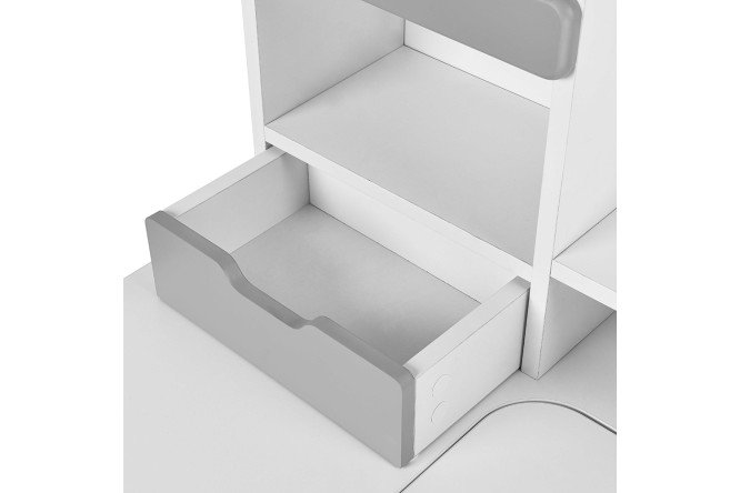 Фото 8 Комплект мебели парта FunDesk Pensare Grey и кресло с подлокотниками Cubby Arnica Grey