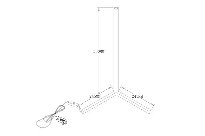 Лампа настольная FREYA Union LED, 24.5x55x24.5 см