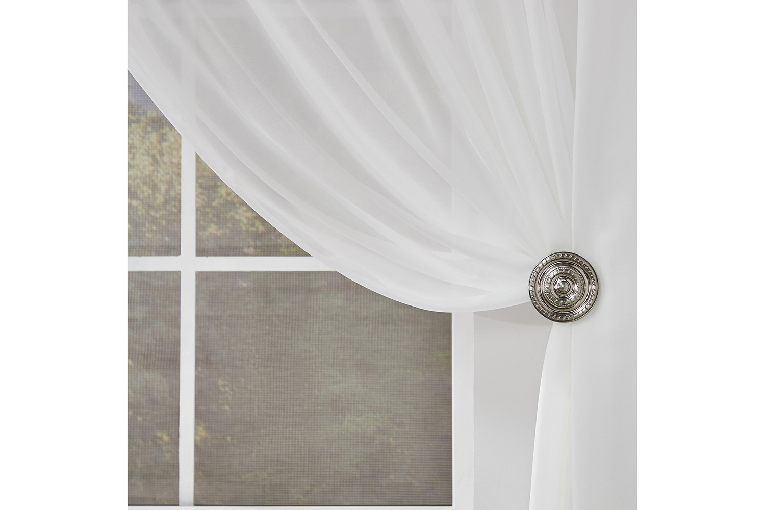 Тюль ESTUDI BLANCO Elettra 300х280 см, 1 шт., цвет экрю
