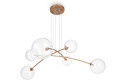 арматуры: латунь, плафонов/абажуров: прозрачный