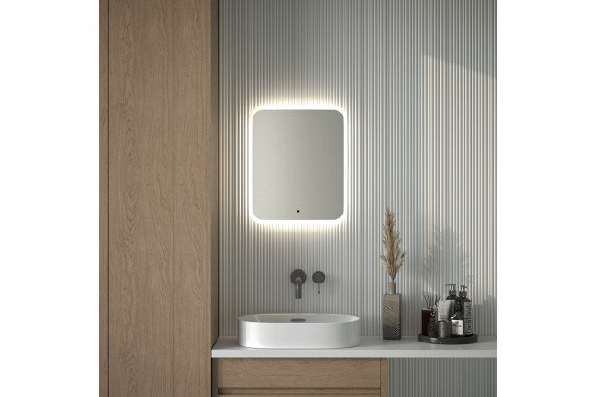 Зеркало с подсветкой DEFESTO Lume DF 3803R с матированием 50х60 см