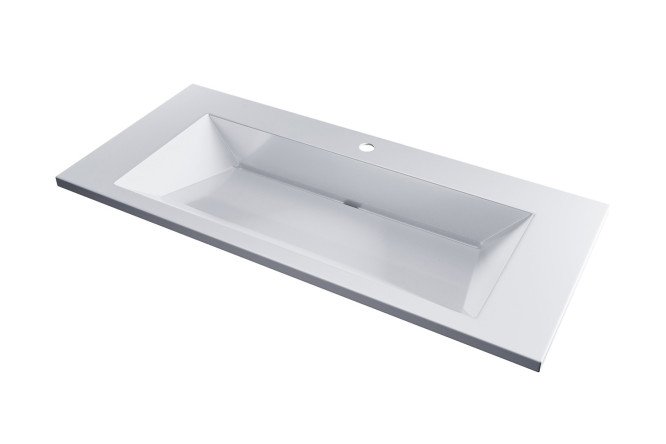 Изображение товара Раковина Olivia ROlivia100wg Полувстраиваемая, 100х14.4х45 см