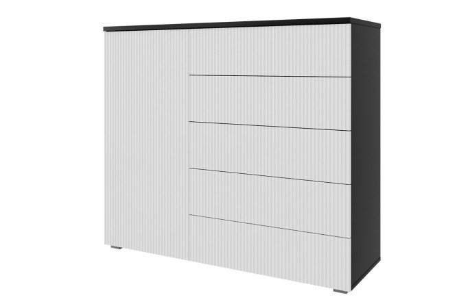 Изображение товара Комод Оскар Амели 125,4х109,2х44 см антрацит тальк мебель для хранения