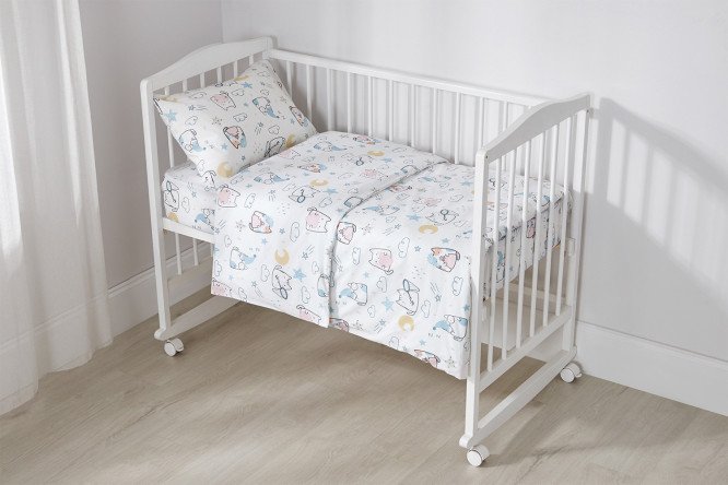 Комплект постельного белья MICASA kids Cats 112х147 см