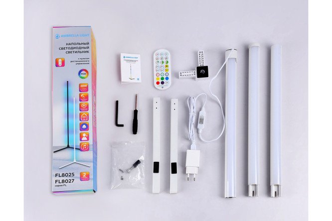 Светильник напольный LED AMBRELLA LIGHT Comfort FL8020 3.2x125x3.2 см, LED