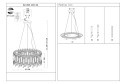 Люстра подвесная ST LUCE Desio 12 кв.м., 48.5х21.7х48.5 см, E14