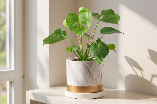 Горшок с блюдцем Mandarin decor Альба 18х18 см