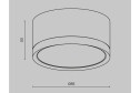 Светильник потолочный Ceiling & Wall Hoop 8.5x5x8.5 см, GX53