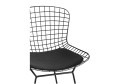 Стул полубарный Stool Group Bertoia 53х112х68 см, цвет сидушки чёрный, ножек чёрный