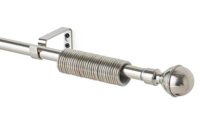 Изображение товара Однорядный шаровый раздвижной карниз MITTE 120 см для штор