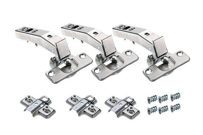 Изображение товара Комплект петель Titus S-type 248-0742-050-ST-K02 для фальшпанели 48 мм 3 шт.