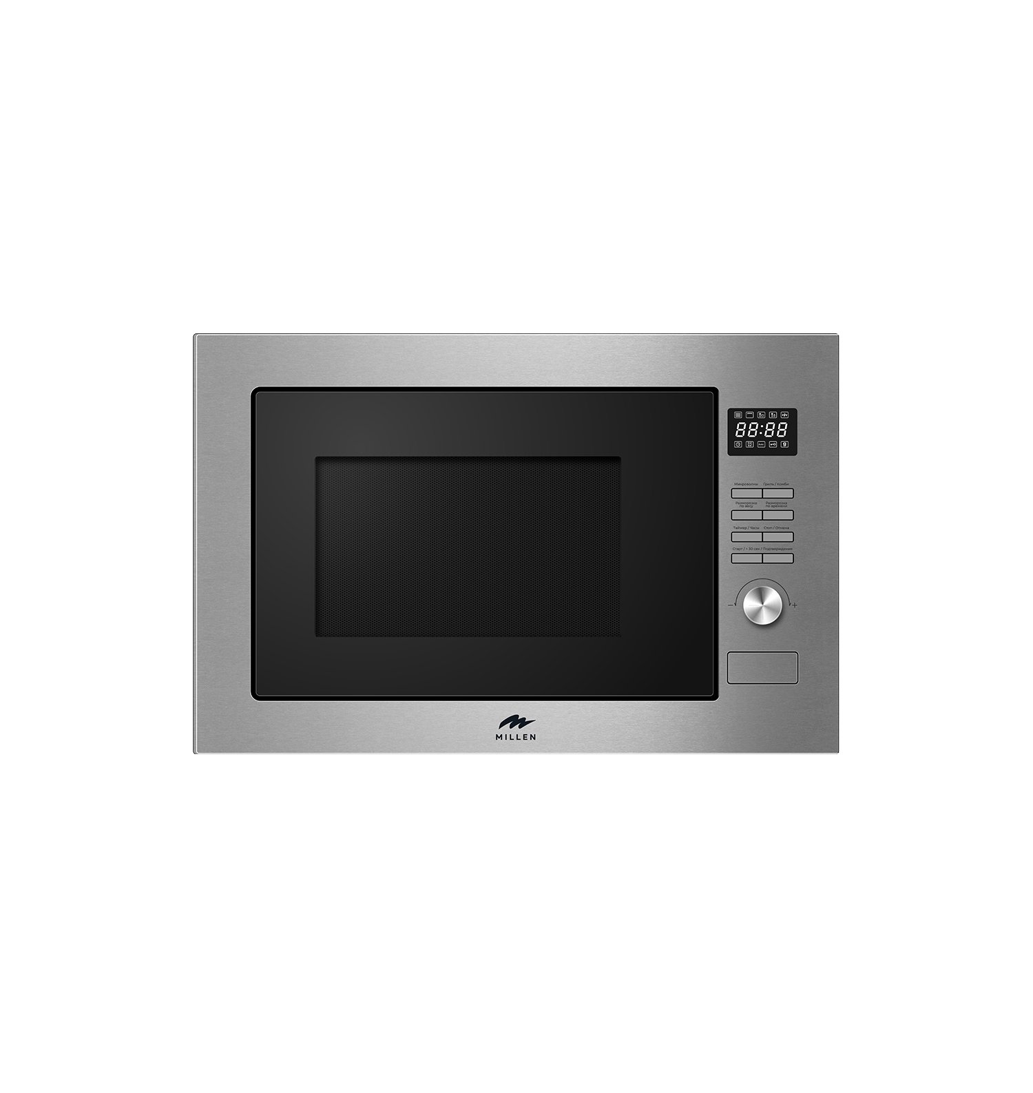 Микроволновая печь MILLEN MBW 381 SX, нержавеющая сталь, чёрный 59.5х38.8х40 см