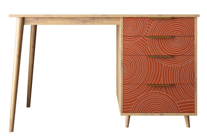 Изображение товара Стол рабочий Line с 1 тумбой 120x60 см практичный и надежный для дома и офиса