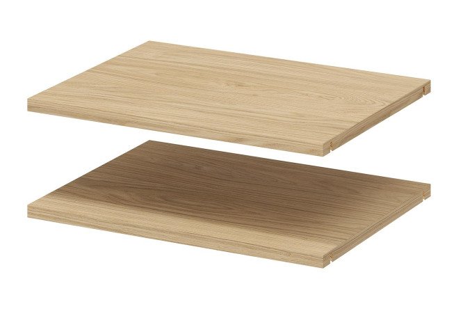 Изображение товара Комплект полок HOFF Блокс для каркаса, светлый дуб, 2 шт