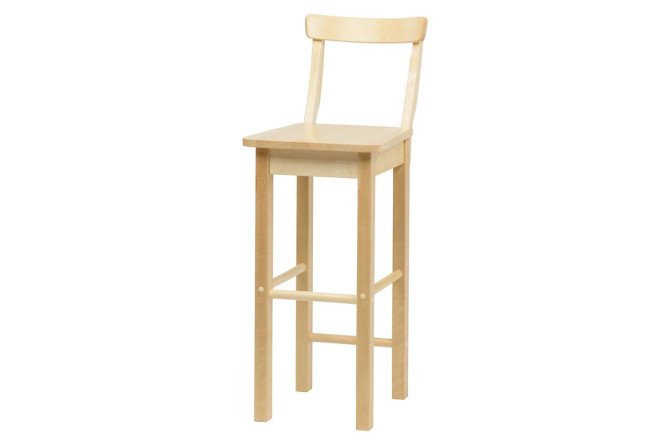 Изображение товара Барный стул Морган 38х105х46 см натуральный ткань и дерево