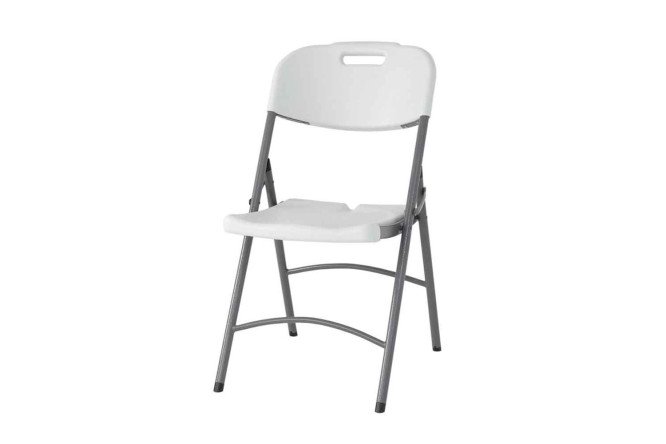 Изображение товара Стул складной банкетный D25 47х87х58 см серый белый