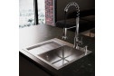 Мойка врезная с дозатором и крылом РМС MRK 5851R 58х51х18 см