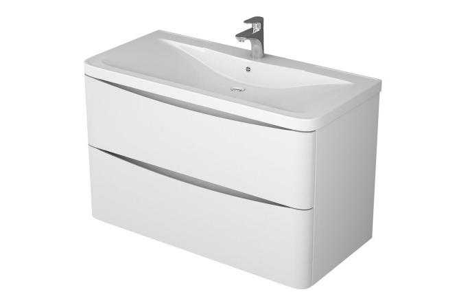 Изображение товара Тумба Mayra 100 510016 98.5 см, цвет каркаса белый глянец, фасада белый глянец