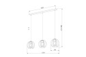 Светильник подвесной TK LIGHTING Jaula 6 кв.м., 110х31х30 см, E27