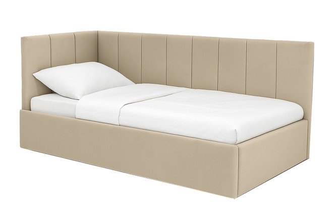 Изображение товара Кровать с подъёмным механизмом Lucy 90x200 см бежевый для спальни