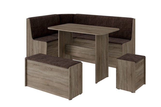 Изображение товара Кухонный уголок Чикаго с универсальным углом, 159.8х79.8х109.8 см