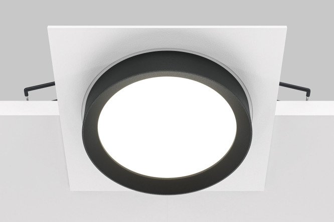 Светильник встраиваемый MAYTONI Downlight Hoop 11x5.2x11 см, GX53