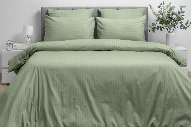 Пододеяльник Smoke Green Поплин 180х215 см, 2 спальный