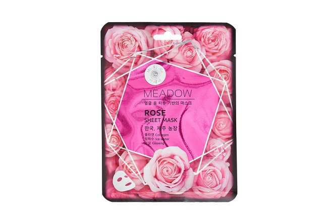 Изображение товара Маска Meadow Роза и Женьшень тканевая для лица увлажнение и питание