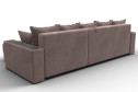 Угловой диван-кровать Лига 050 с декором и полкой, универсальный угол