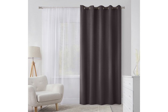 Изображение товара Штора MICASA Agnese 180х260 см, 1 шт., цвет серый