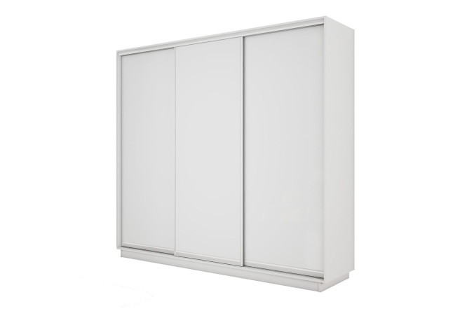 Изображение товара Шкаф-купе 3-дверный Slide-2 210х220х45 см, Белый снег/серебро