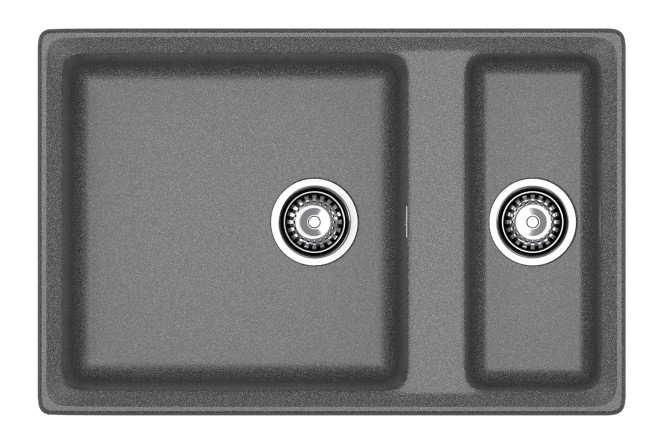 Изображение товара Врезная мойка GRANFEST Level GF-LV-760K 76х50х20 см искусственный мрамор