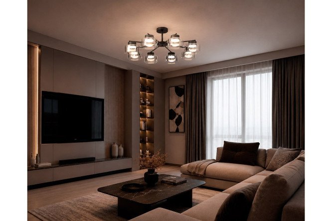 Люстра SCHAFFNER Пасифико 26 кв.м., 76x26x76 см, GX53