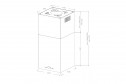 Вытяжка KORTING KHA 45970 W Cube цвет рециркуляция, отвод воздуха, 45 см