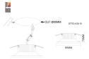 Светильник встраиваемый ST LUCE ST703.438.10 3 м², 8.5x7.5x8.5 см, LED