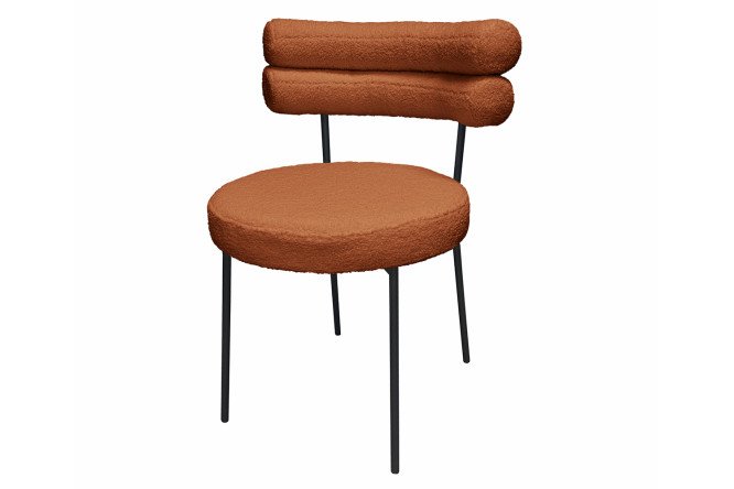 Изображение товара Стул Malta 57х75х58 см с искусственным мехом и металлическими ножками